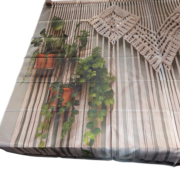 Boho Macrame Plant Backdrop Photo Backdrop Photo Props 51”x60” Background - Picture 4 of 6